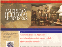 Tablet Screenshot of americanheirloomappraisers.com